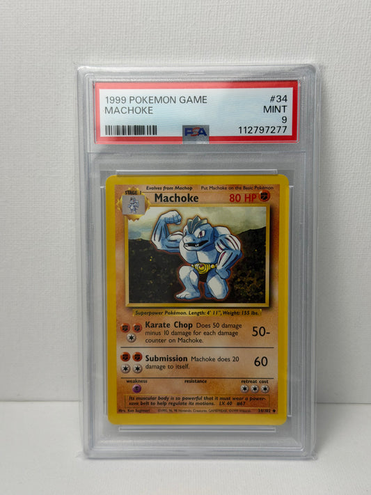Machoke #34/102 Base Set (EN) – PSA 9 Mint